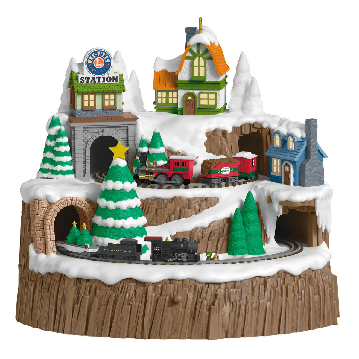 Lionel® Christmas Mountain Musical Ornament With Light and Motion