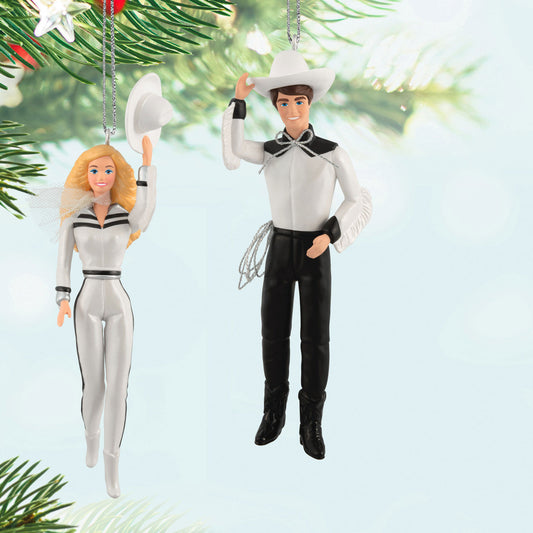 Barbie™ and Ken™ Western Stars Ornaments, Set of 2