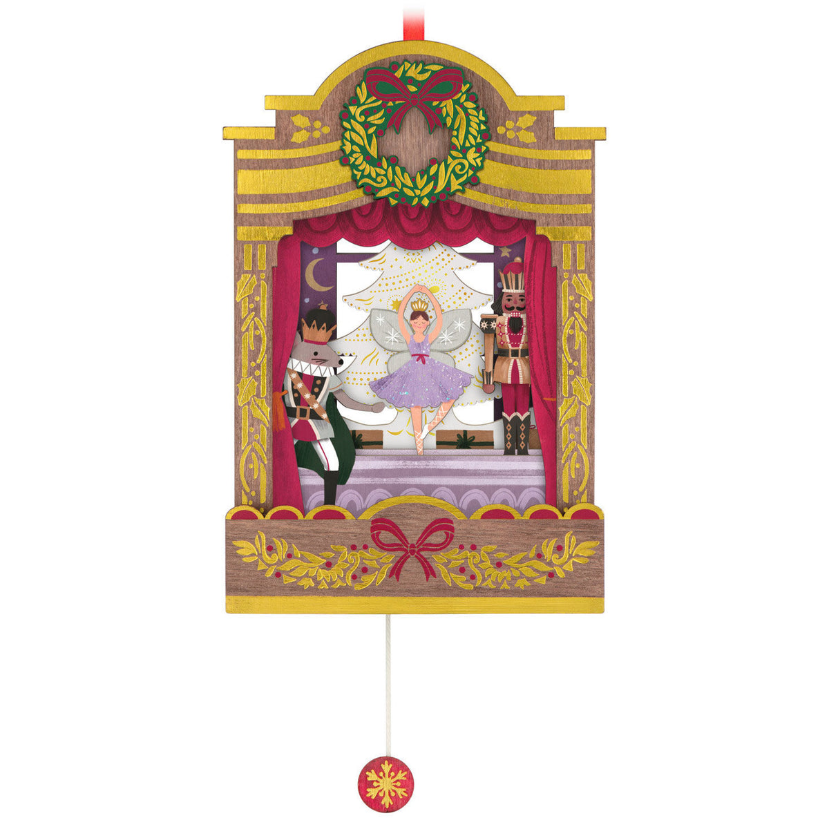 The Nutcracker Ballet Musical Papercraft Ornament With Motion