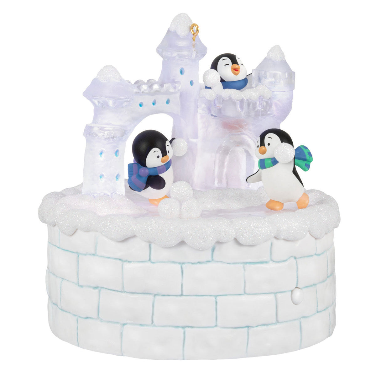 Snowball Fun Musical Ornament With Light and Motion