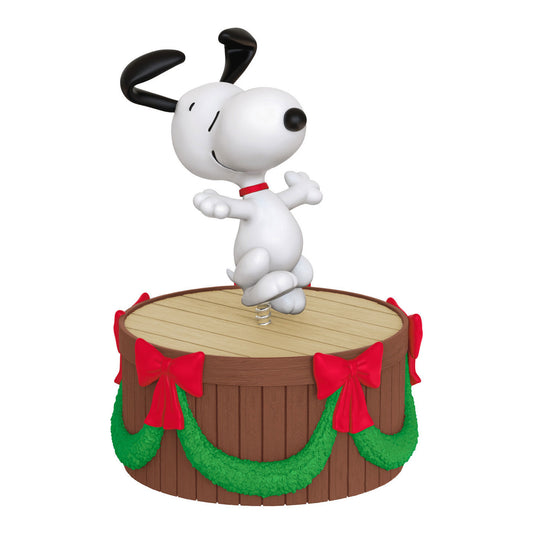 Mini The Peanuts® Gang Dancing Snoopy ShowToppers Musical Tree Topper With Light, 4"