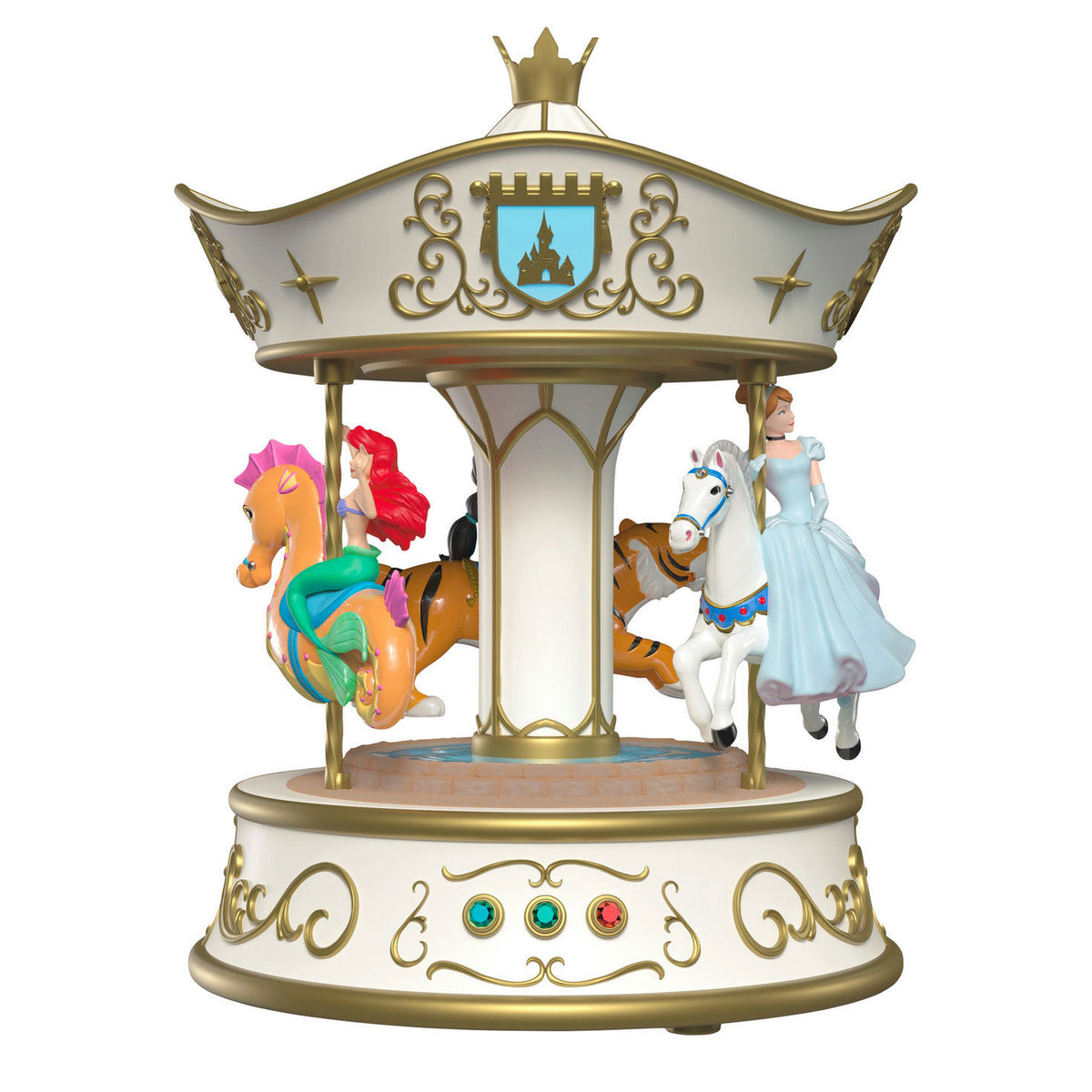 Disney Princess Dreams Go Round Musical Ornament With Light and Motion