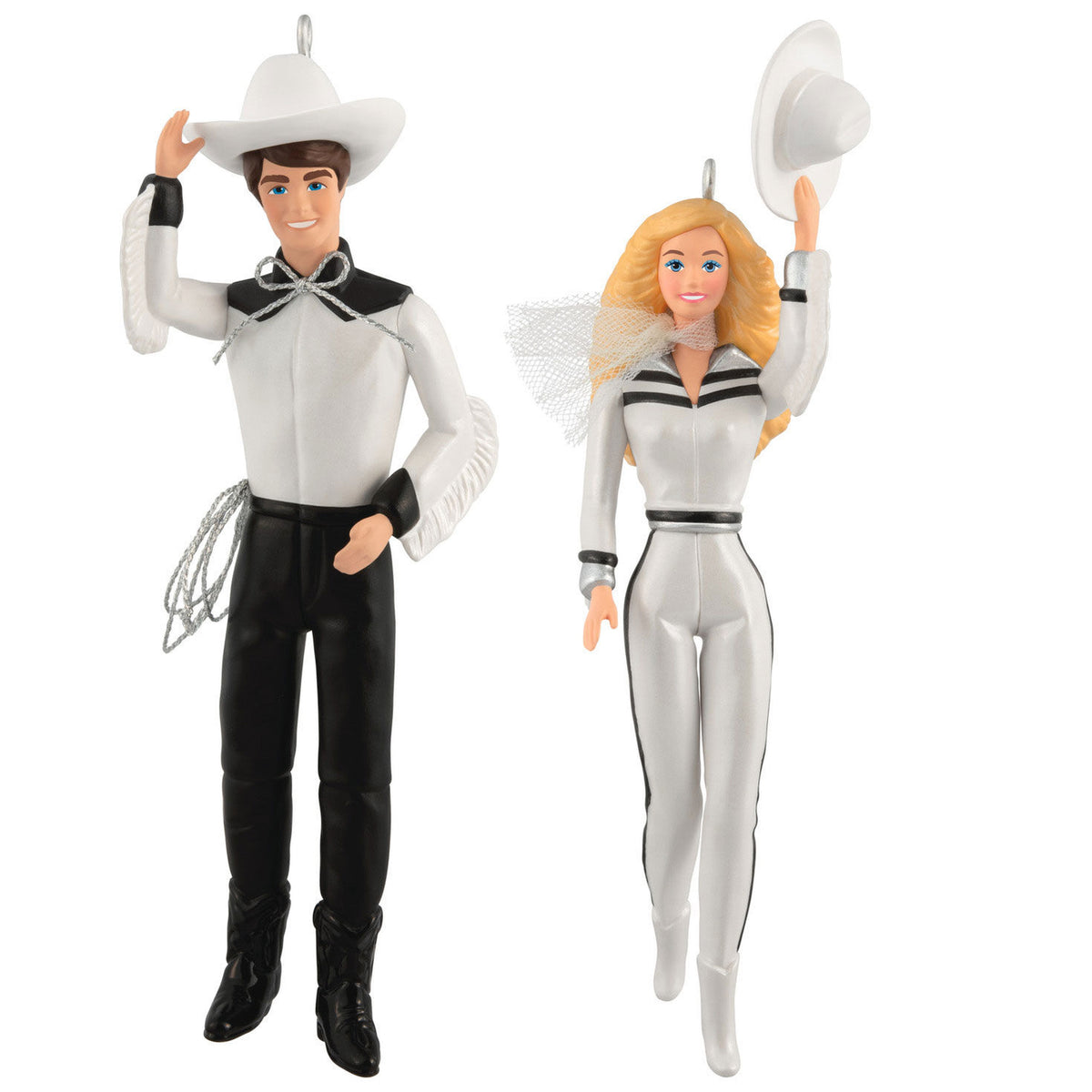 Barbie™ and Ken™ Western Stars Ornaments, Set of 2