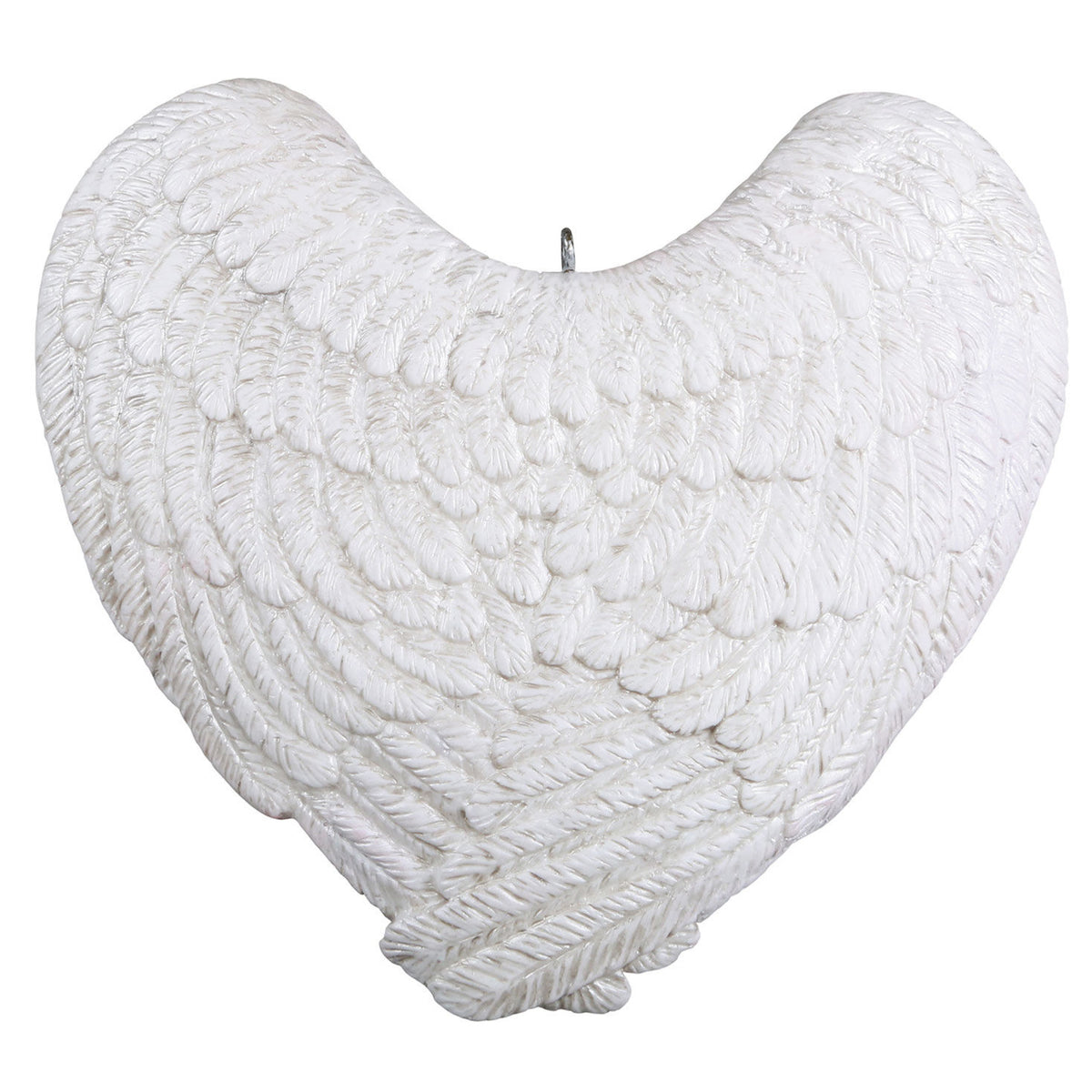 Forever Loved Memorial Heart and Angel Wings Personalized Ornament, Custom Photo