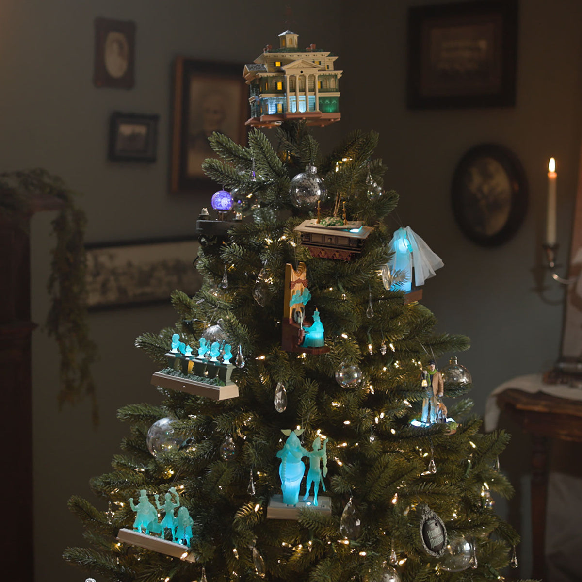 Disney The Haunted Mansion Collection The Hitchhiking Ghosts Ornament With Light and Sound