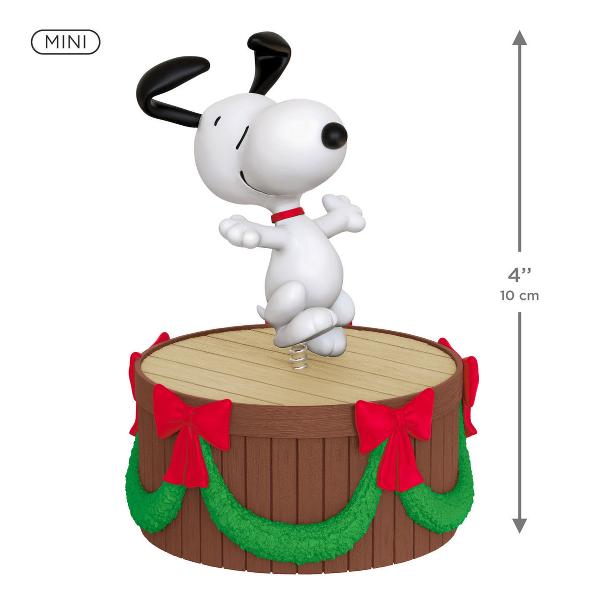 Mini The Peanuts® Gang Dancing Snoopy ShowToppers Musical Tree Topper With Light, 4"
